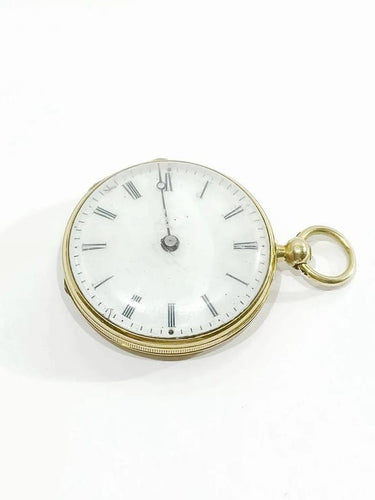Montre Montre gousset femme en or jaune 18 carats, émail et diamants 58 Facettes