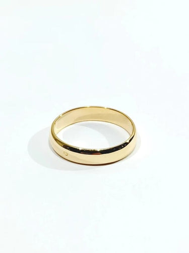 Bague 54 Alliance incurvée - Bague en or rose 18 carats 58 Facettes