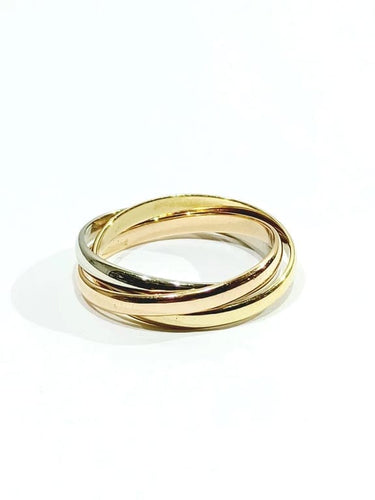 Bague 56 Bague trois ors en or 18 carats 58 Facettes