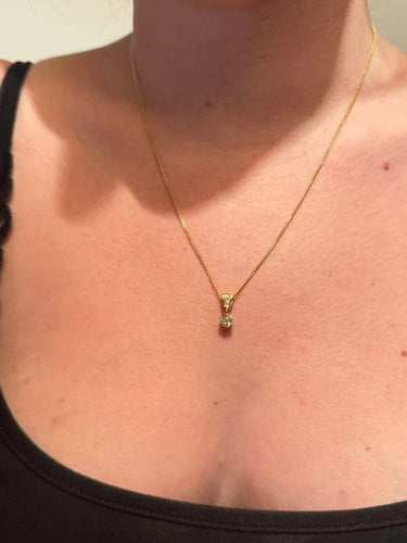 Pendentif Pendentif en or jaune 18 carats et diamants 58 Facettes