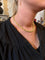 Collier Collier en or jaune 18 carats à mailles lisses et sablées 58 Facettes
