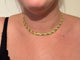 Collier Collier en or jaune 18 carats à mailles lisses et sablées 58 Facettes