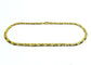 Collier Collier en or jaune 18 carats à mailles lisses et sablées 58 Facettes