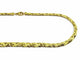 Collier Collier en or jaune 18 carats à mailles lisses et sablées 58 Facettes