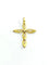 Pendentif Pendentif croix ajourée en or jaune 18 carats 58 Facettes
