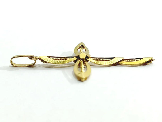 Pendentif Pendentif croix ajourée en or jaune 18 carats 58 Facettes
