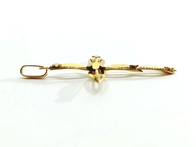 Pendentif Pendentif croix ajourée en or jaune 18 carats 58 Facettes