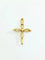 Pendentif Pendentif croix ajourée en or jaune 18 carats 58 Facettes