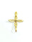 Pendentif Pendentif croix ajourée en or jaune 18 carats 58 Facettes