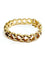 Bracelet Bracelet à mailles en demi-cercles en or champagne 18 carats 58 Facettes