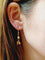 Boucles d'oreilles Boucles d’oreilles pendantes en or jaune 18 carats et perles 58 Facettes