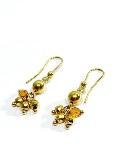 Boucles d'oreilles Boucles d’oreilles pendantes en or jaune 18 carats et perles 58 Facettes