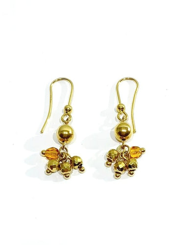 Boucles d'oreilles Boucles d’oreilles pendantes en or jaune 18 carats et perles 58 Facettes