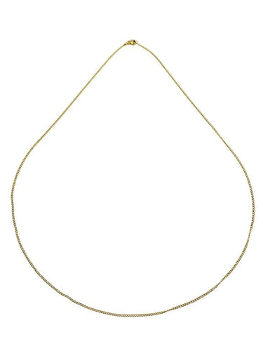 Collier Chaîne maille gourmette en or rose 18 carats 58 Facettes