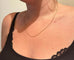 Collier Chaîne maille gourmette en or rose 18 carats 58 Facettes