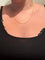 Collier Chaîne maille gourmette en or rose 18 carats 58 Facettes