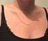 Collier Chaîne maille gourmette en or rose 18 carats 58 Facettes