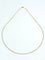 Collier Chaîne maille gourmette en or rose 18 carats 58 Facettes