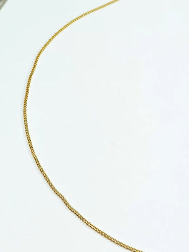 Collier Chaîne maille gourmette en or rose 18 carats 58 Facettes