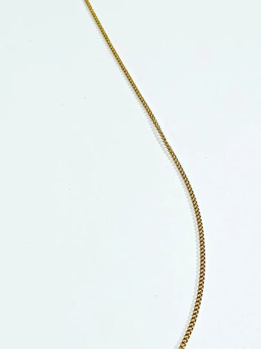 Collier Chaîne maille gourmette en or rose 18 carats 58 Facettes