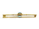 Broche Broche en or jaune 18 carats avec pierre synthétique bleue 58 Facettes