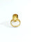 Bague 53.5 Bague en or rose 18 carats avec citrine 58 Facettes