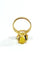 Bague 53.5 Bague en or rose 18 carats avec citrine 58 Facettes