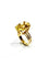 Bague 53.5 Bague en or rose 18 carats avec citrine 58 Facettes