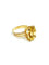 Bague 53.5 Bague en or rose 18 carats avec citrine 58 Facettes