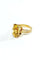 Bague 53.5 Bague en or rose 18 carats avec citrine 58 Facettes