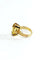 Bague 53.5 Bague en or rose 18 carats avec citrine 58 Facettes