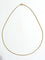 Collier Chaîne gourmette en or rose 18 carats 58 Facettes