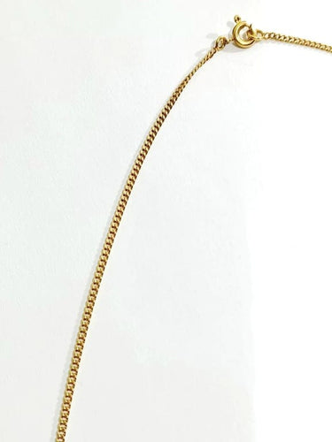 Collier Chaîne gourmette en or rose 18 carats 58 Facettes