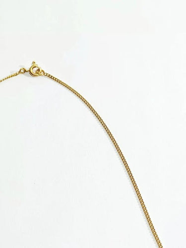 Collier Chaîne gourmette en or rose 18 carats 58 Facettes