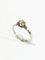 Bague 49.5 Bague solitaire en or blanc 18 carats et diamant taille ancienne 58 Facettes