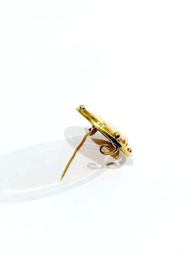 Broche Broche camée sur coquillage en or jaune 58 Facettes
