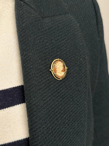 Broche Broche camée sur coquillage en or jaune 58 Facettes