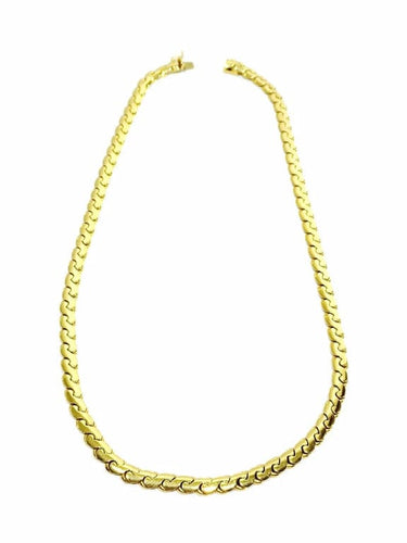 Collier Collier en or jaune 18 carats, mailles haricot 58 Facettes