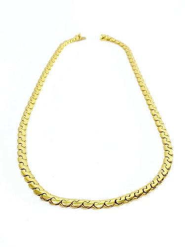 Collier Collier en or jaune 18 carats, mailles haricot 58 Facettes