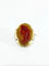 Broche Broche camée en cornaline en or jaune et diamants 58 Facettes