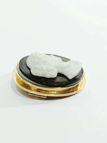 Broche Broche camée en or rose et agate 58 Facettes