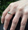 Bague 54 Bague en or jaune 18 carats avec saphir et diamants 58 Facettes
