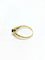 Bague 54 Bague en or jaune 18 carats avec saphir et diamants 58 Facettes