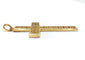 Pendentif Pendentif croix ajourée en or 18 carats 58 Facettes