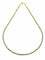 Collier Collier en or jaune 18 carats et perles de verre bleues 58 Facettes