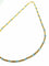 Collier Collier en or jaune 18 carats et perles de verre bleues 58 Facettes