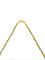 Collier Collier en or jaune 18 carats et perles de verre bleues 58 Facettes