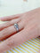 Bague 59.5 Bague en or blanc 18 carats et diamant taille brillant 58 Facettes