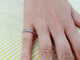 Bague 50.5 Alliance tour de diamants en or blanc 18 carats 58 Facettes