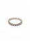 Bague 50.5 Alliance tour de diamants en or blanc 18 carats 58 Facettes